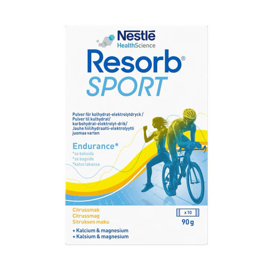 Resorb Sport Brustablett Citrus 10 påsar