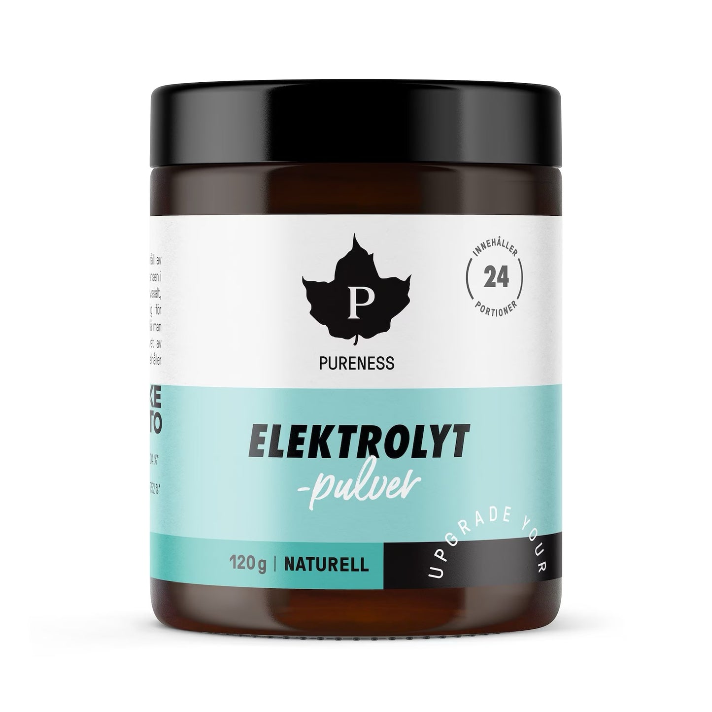 Elektrolytpulver Naturell 120 g – kosttillskott som återställer vätskebalans och elektrolyter under träning och aktivitet