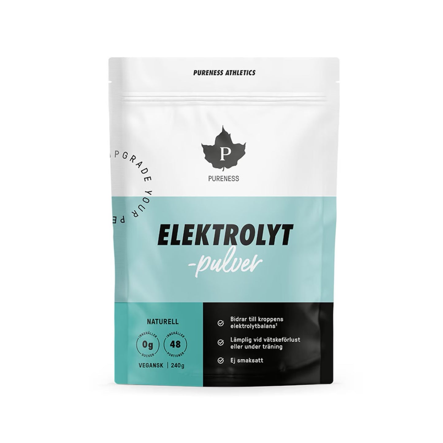 Elektrolytpulver Naturell 240g – elektrolyter för vätskebalans, återhämtning och träning