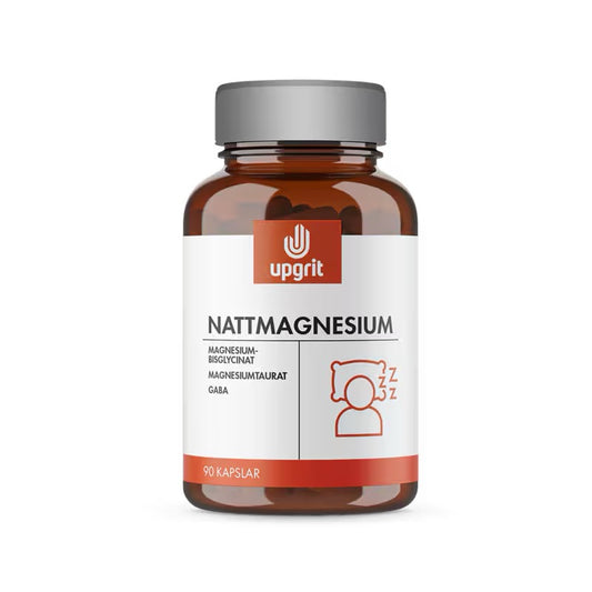 Nattmagnesium 90 kapslar – kosttillskott för sömn, avslappning och återhämtning