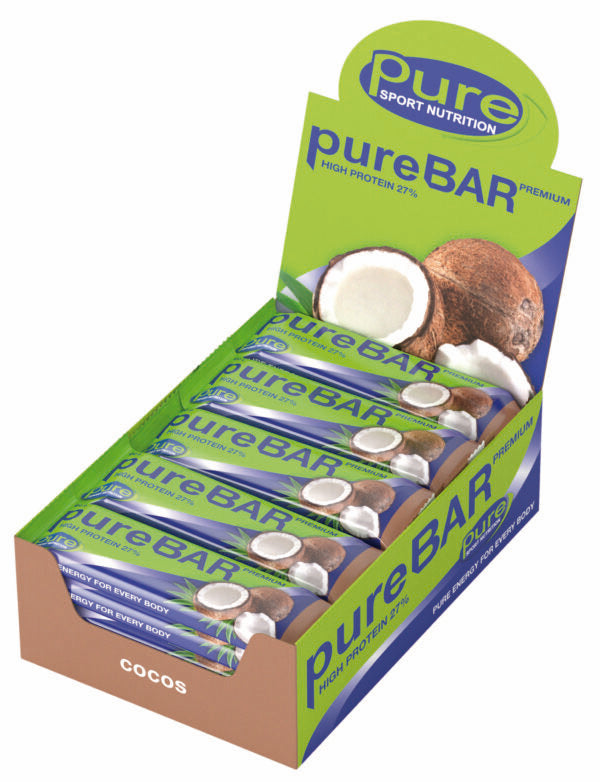 Pure Bar Premium Cocos – proteinbar med kokos för träning och återhämtning