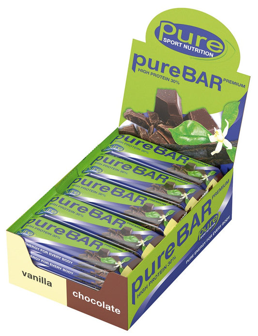 Pure Bar Premium Vanilla Chocolate – proteinbar med vanilj och choklad för träning och energi