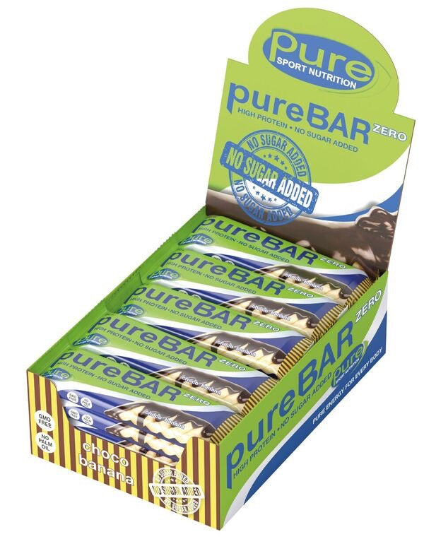 Pure Bar Zero Choco Banana – sockerfri proteinbar med choklad och banan för träning och energi